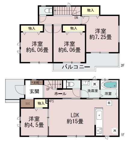 新築戸建 水戸市元吉田町 JR常磐線（取手〜いわき）水戸駅 2,490万円