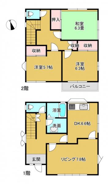 中古戸建 水戸市元吉田町 JR常磐線（取手〜いわき）水戸駅 1,599万円