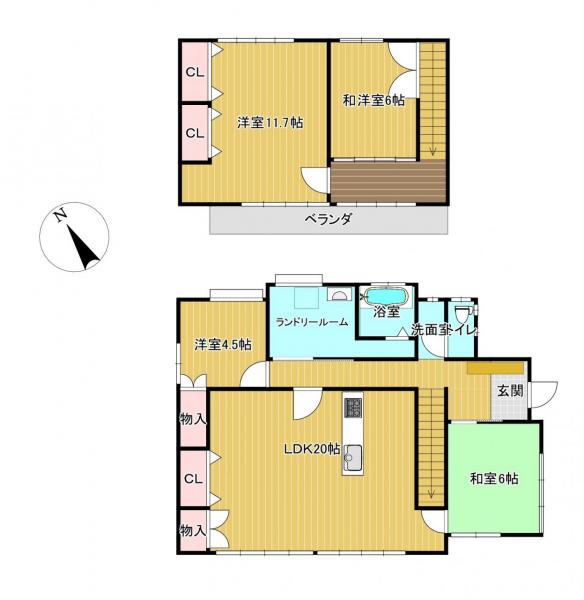 中古戸建 水戸市渡里町 JR常磐線（取手〜いわき）赤塚駅 1,649万円