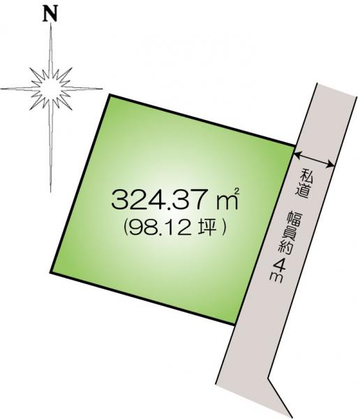 土地 水戸市元吉田町 JR常磐線（取手〜いわき）水戸駅 1,280万円