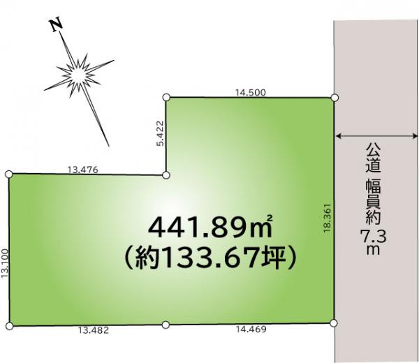 土地 水戸市元吉田町 JR常磐線（取手〜いわき）水戸駅 1,200万円