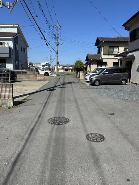 水戸市東野町　土地 前面道路含む現地写真 