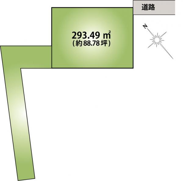 土地 水戸市東野町 JR常磐線（取手〜いわき）水戸駅 850万円