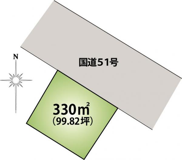 土地 水戸市東前町 JR常磐線（取手〜いわき）水戸駅 1,500万円