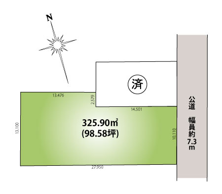 土地 水戸市元吉田町 JR常磐線（取手〜いわき）水戸駅 1,900万円