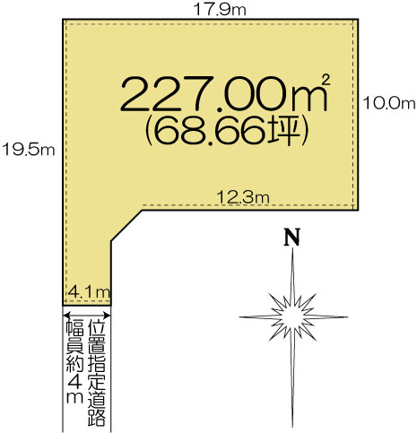 土地 茨城県水戸市元吉田町 JR常磐線(取手~いわき)水戸駅 790万円