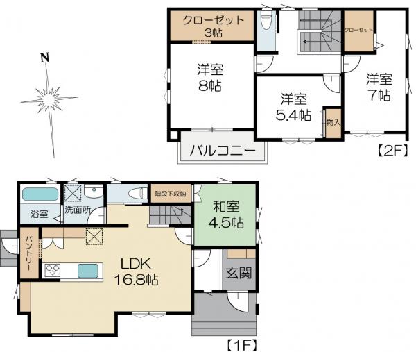 新築戸建 茨城県水戸市姫子1丁目 JR常磐線(取手~いわき)赤塚駅 3120万円
