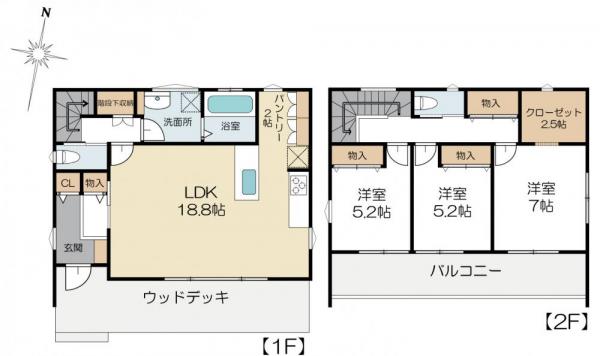 新築戸建 茨城県水戸市石川2丁目 JR常磐線(取手~いわき)赤塚駅 3060万円