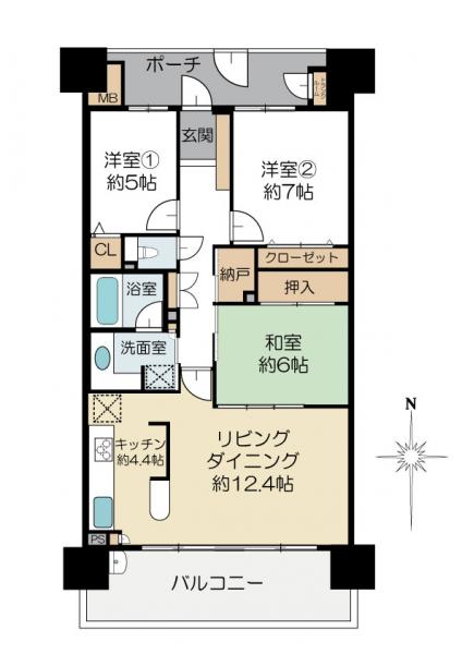 中古マンション 茨城県水戸市宮町1丁目 JR常磐線(取手~いわき)水戸駅 2360万円