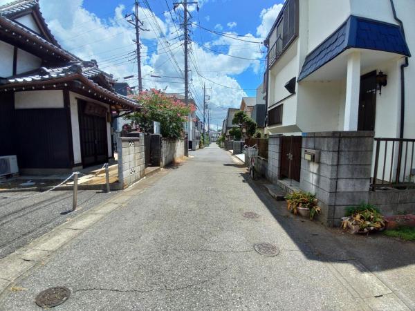 柏市豊住４丁目　土地 前面道路含む現地写真 