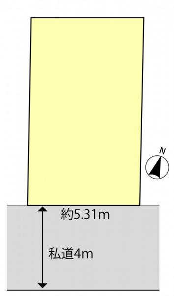 柏市富里３丁目　土地 区画図 