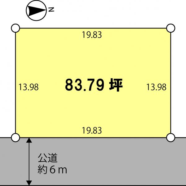 柏市正連寺　土地 区画図 