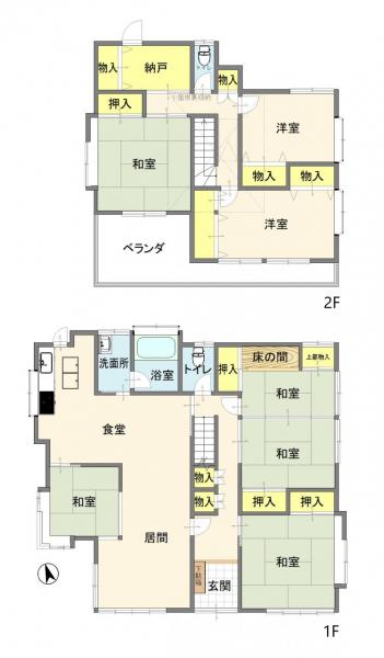 我孫子市並木８丁目　戸建 間取り図 