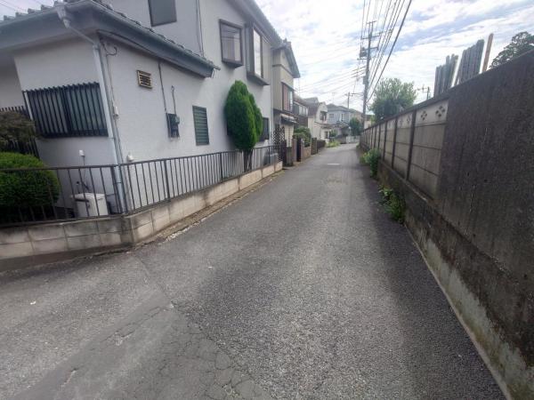 柏市高田　土地 前面道路含む現地写真 