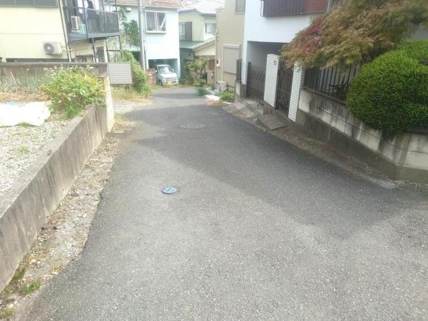 柏市高田　土地 前面道路含む現地写真 