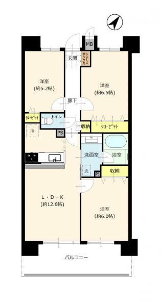 レアシス我孫子プロムナードレジデンス 間取り図 