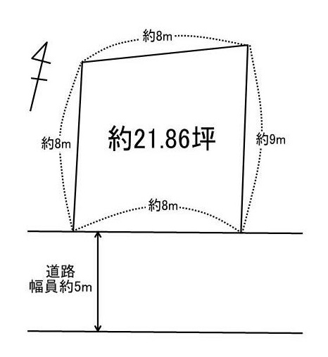 土地 愛知県知立市逢妻町道瀬山 名鉄名古屋本線一ツ木駅 980万円