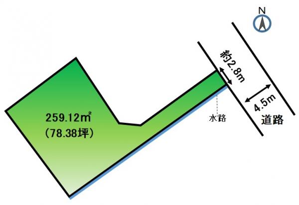 土地 静岡県浜松市浜北区根堅2487番地 東海道本線浜松駅 330万円