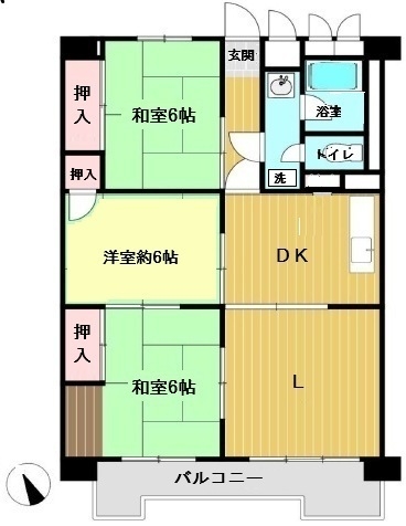 野並東住宅 間取り図 