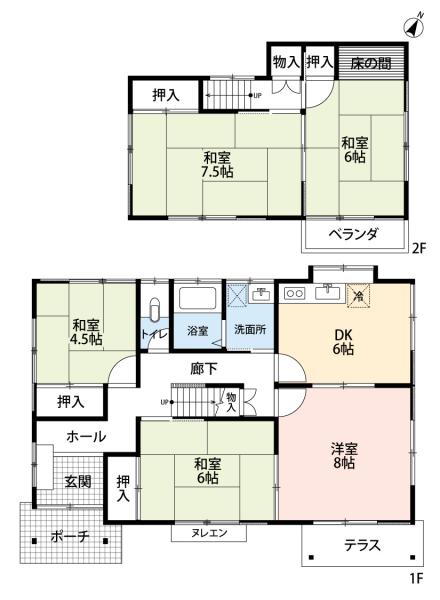 用宗5 間取り図 