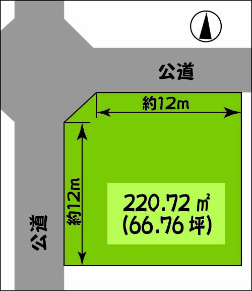 すみれ台2丁目　土地 区画図 