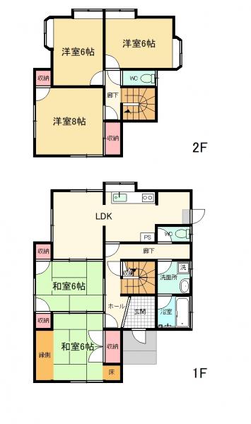 上泉　戸建 間取り図 