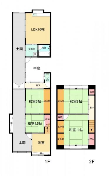 城之腰　戸建 間取り図 