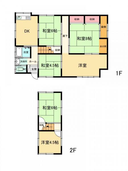 下小田　戸建 間取り図 