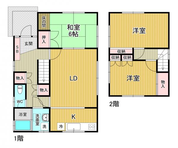 田尻　戸建 間取り図 