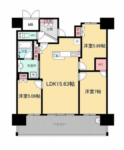 エンブルエバー焼津 間取り図 