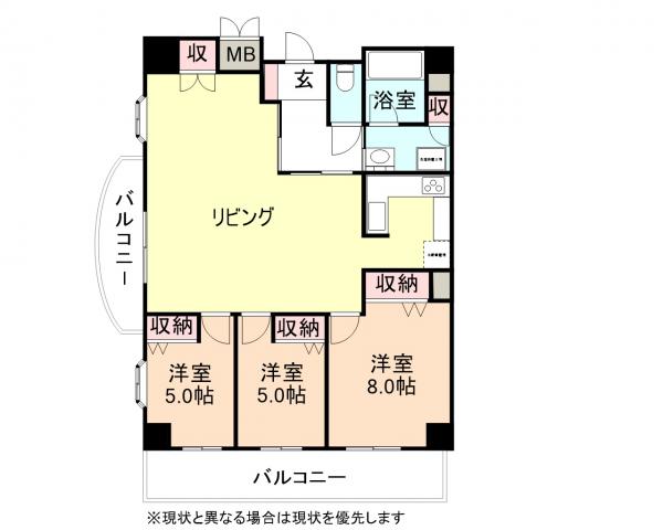中古マンション 富山市大町 富山地鉄不二越上滝線南富山駅 1900万円