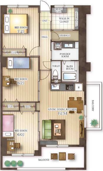 中古マンション 富山市大町 富山地鉄富山市内線南富山駅前駅 1390万円