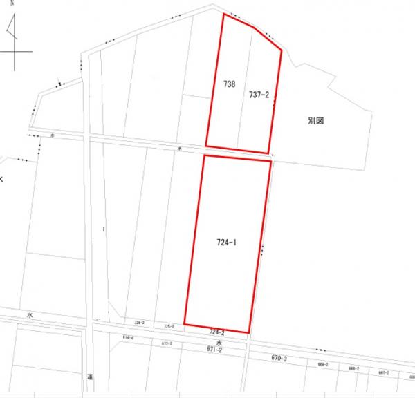 土地 富山県中新川郡上市町正印738、724-1、737-2 富山地鉄本線相ノ木駅 450万円