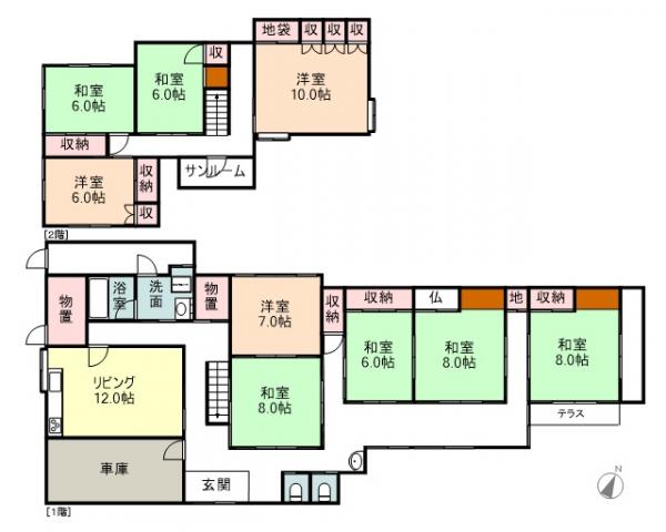 中古戸建 富山県富山市呉羽町1768-8 あいの風とやま鉄道呉羽駅 750万円