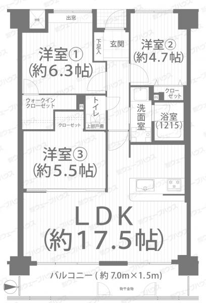 サーパス上中野 間取り図 