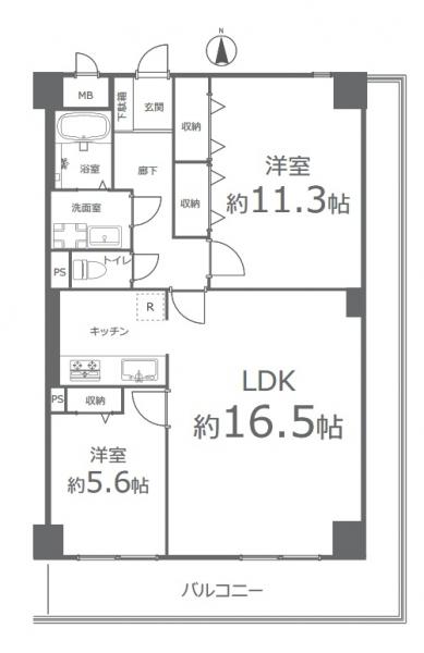 サーパス後楽園 間取り図 