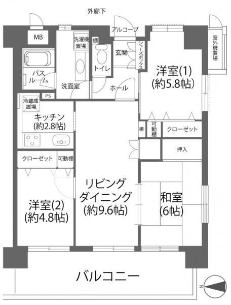 ディアステージ芳泉 間取り図 