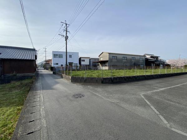 城島町楢津　土地 前面道路含む現地写真 