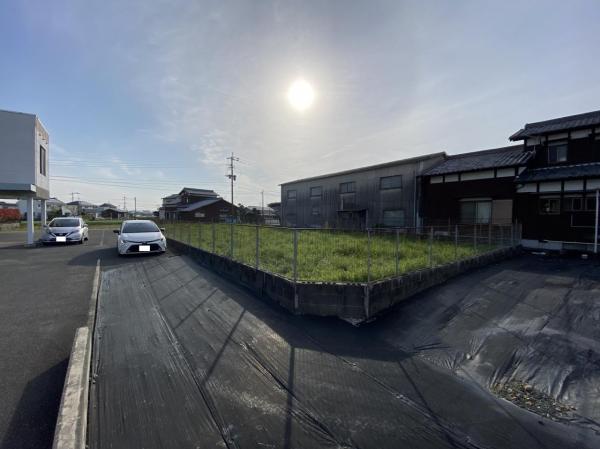 城島町楢津　土地 前面道路含む現地写真 