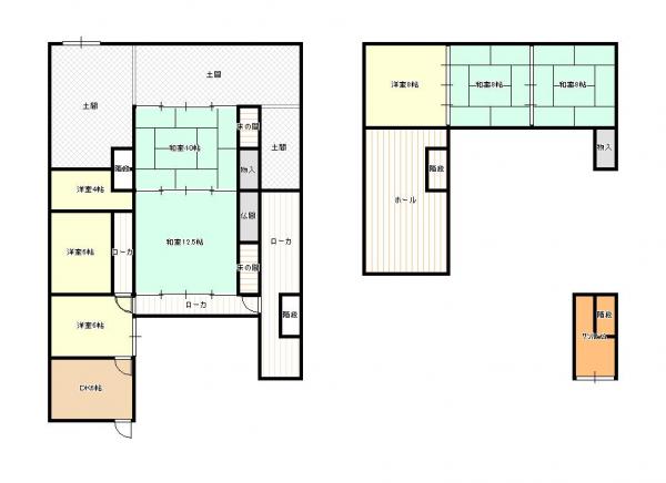 鹿島市大字中村　戸建 間取り図 