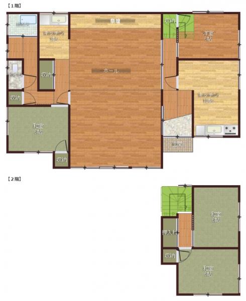 朝日町大字甘久　戸建 間取り図 