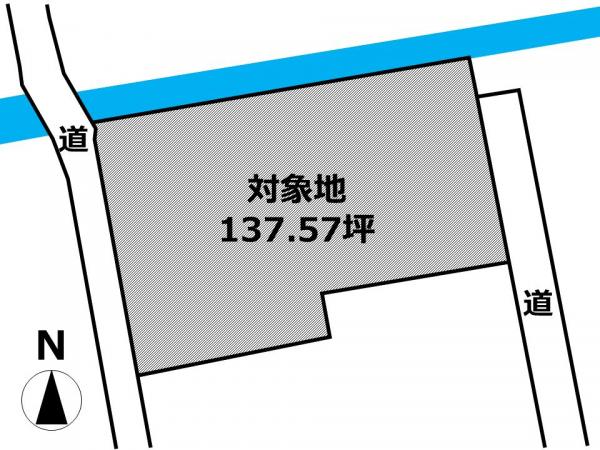 水ヶ江二丁目　土地 区画図 