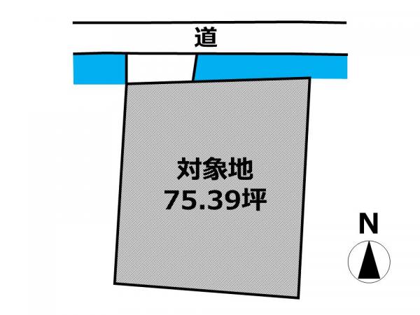 川副町大字犬井道　古家付き土地 区画図 