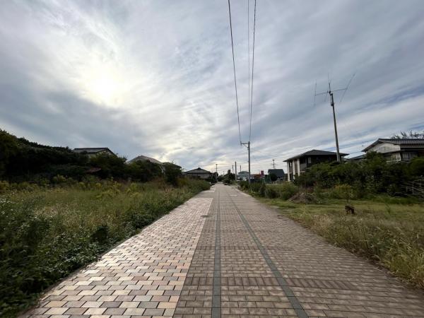 三潴町高三潴　土地 前面道路含む現地写真 