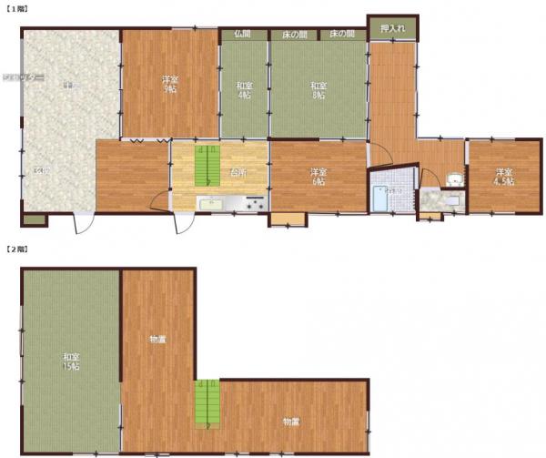 牛津町牛津　戸建 間取り図 