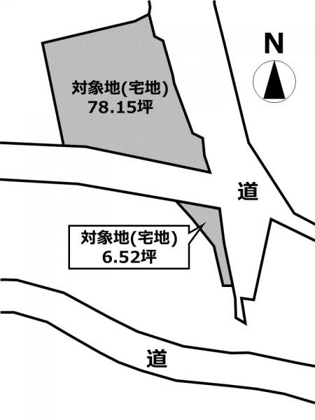 城島町楢津　土地 区画図 
