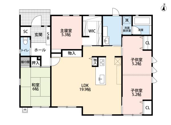 小城町松尾　戸建 間取り図 
