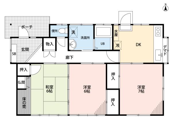 久保田町大字新田　戸建 間取り図 