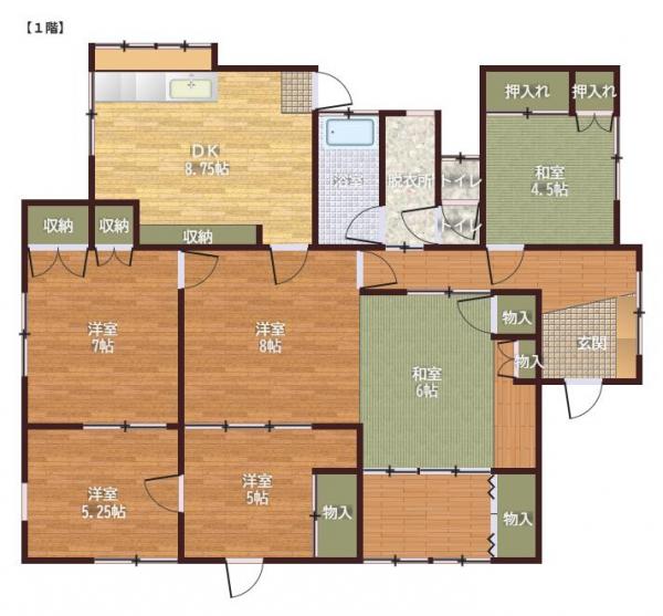 荒木町下荒木　戸建 間取り図 