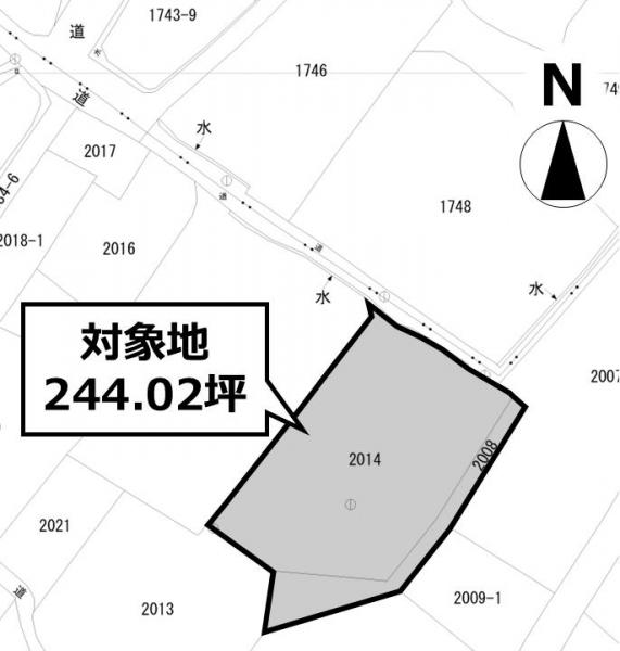 鹿島市大字高津原　土地 区画図 